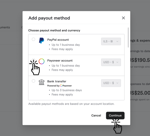 Fiverr payment method