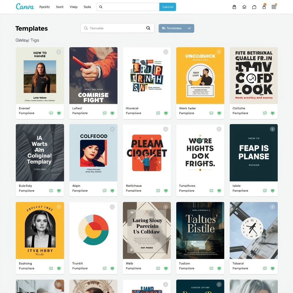 Canva templates gallery