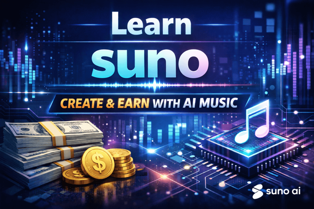 Learn Suno AI and Earn: Complete Beginner Guide 2026 | SoftHubTools