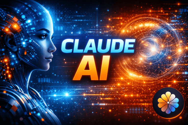 Claude AI futuristic thumbnail