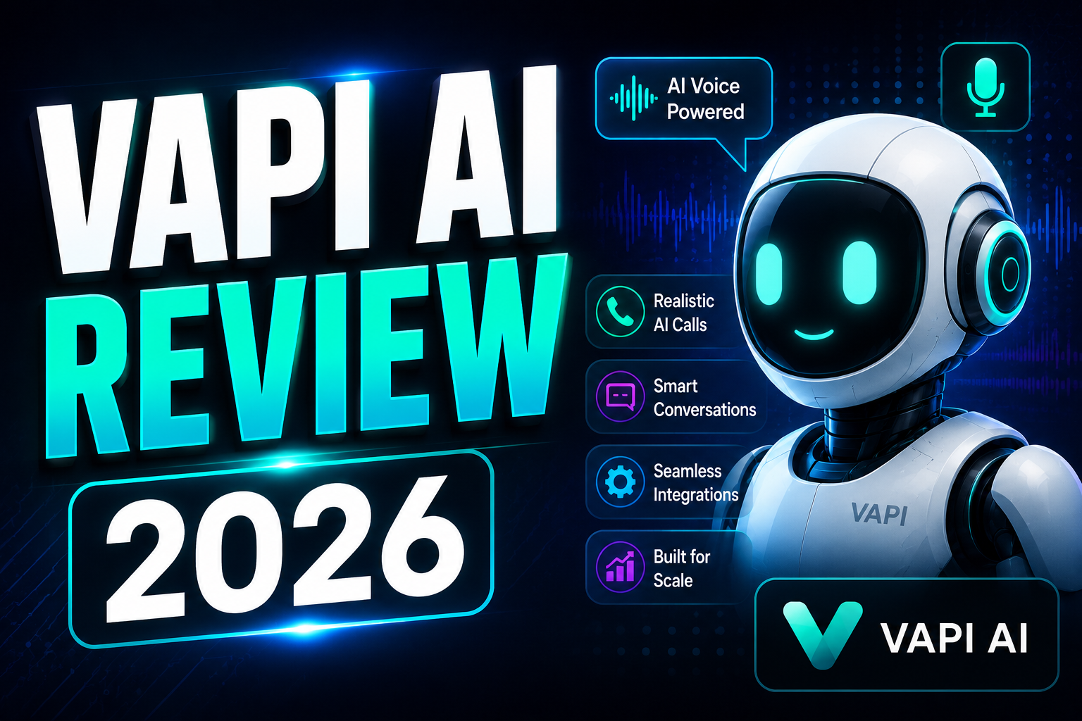 Vapi AI review 2026 voice agent dashboard on laptop screen