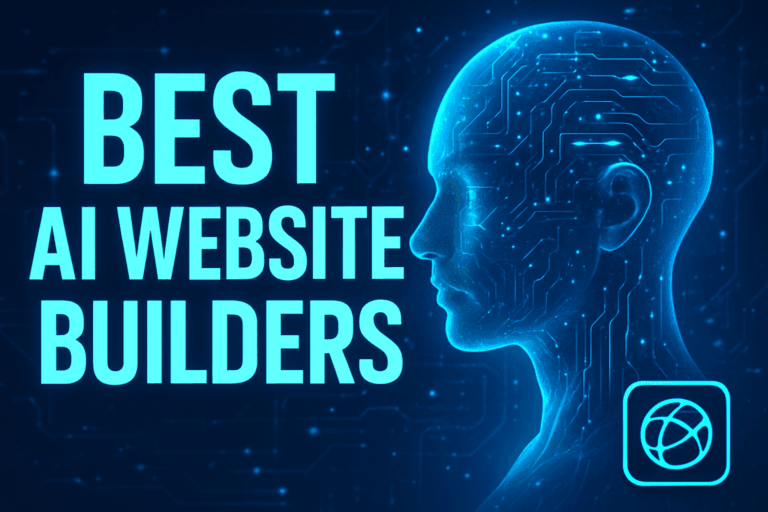 AI website builders 2026 dashboard comparing top tools