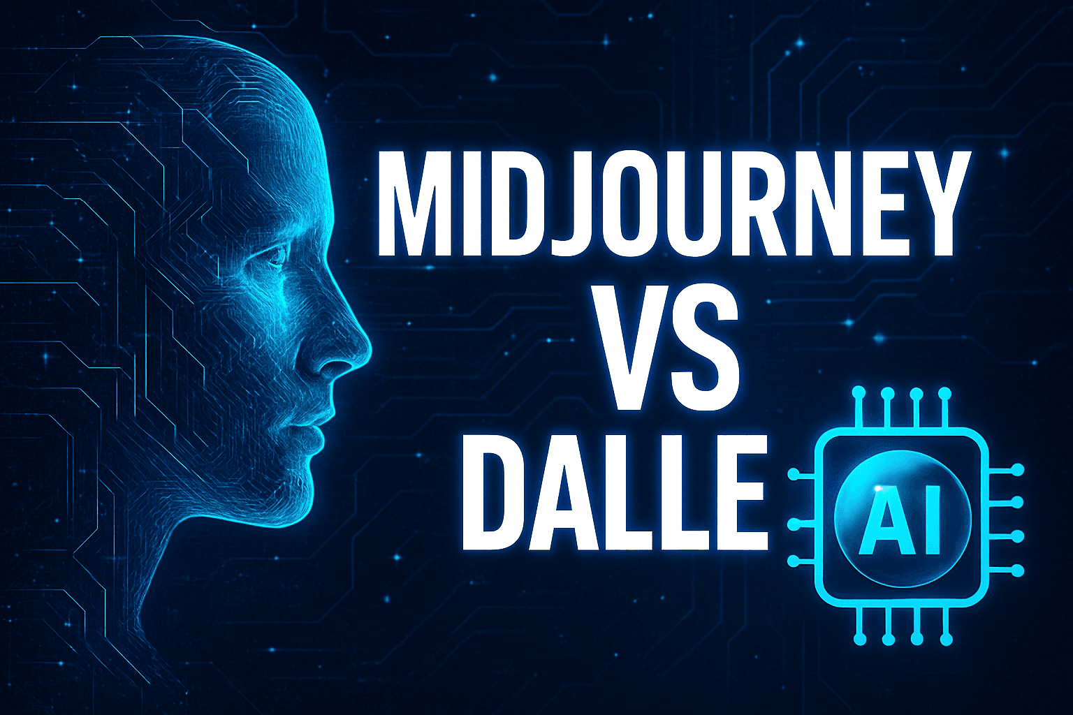 Midjourney vs Dalle comparison of AI generated images side by side